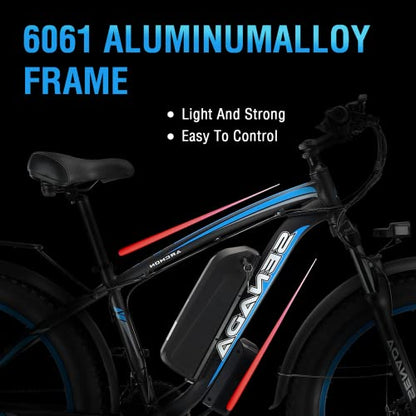 SENADA Electric Bike for Adults 48V 17.5Ah Fat Tire Electric Bikes