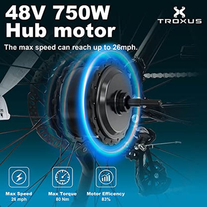 TROXUS Electric Bike for Adults with 750W Motor