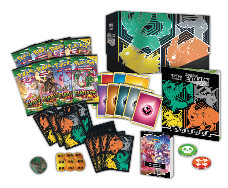 Pokemon TCG - Evolving Skies Elite Trainer Box (ETB) - Leafeon, Umbreon, Jolteon & Flareon