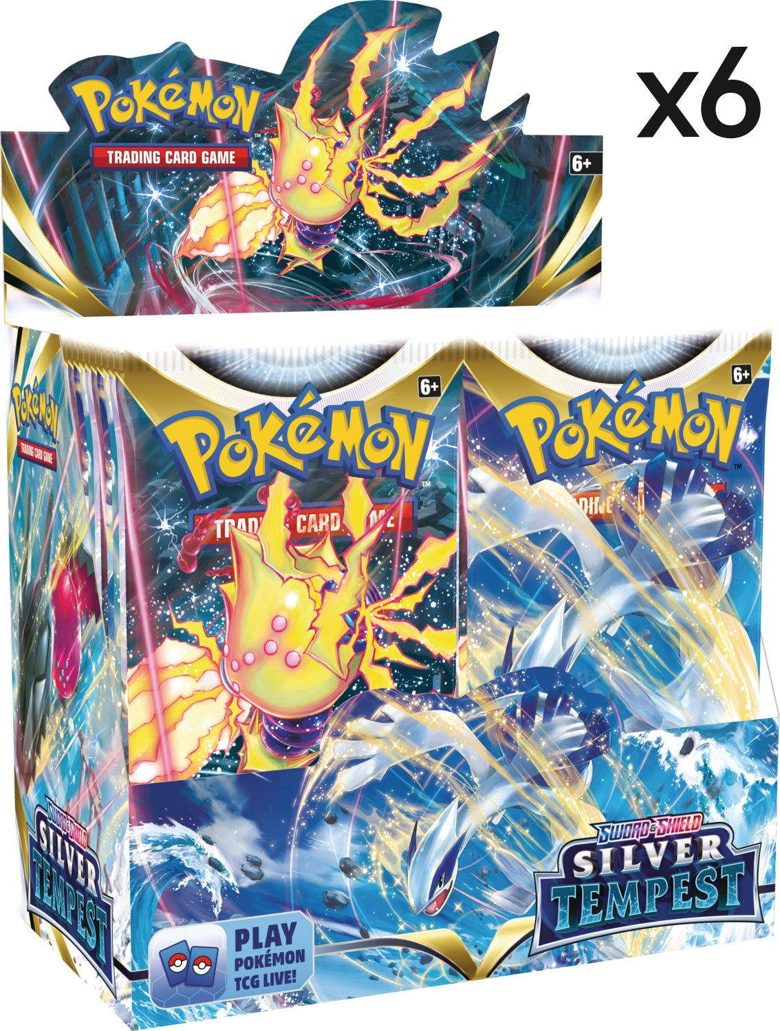Pokemon TCG - Silver Tempest - Sealed Booster Case (6 Booster Boxes)