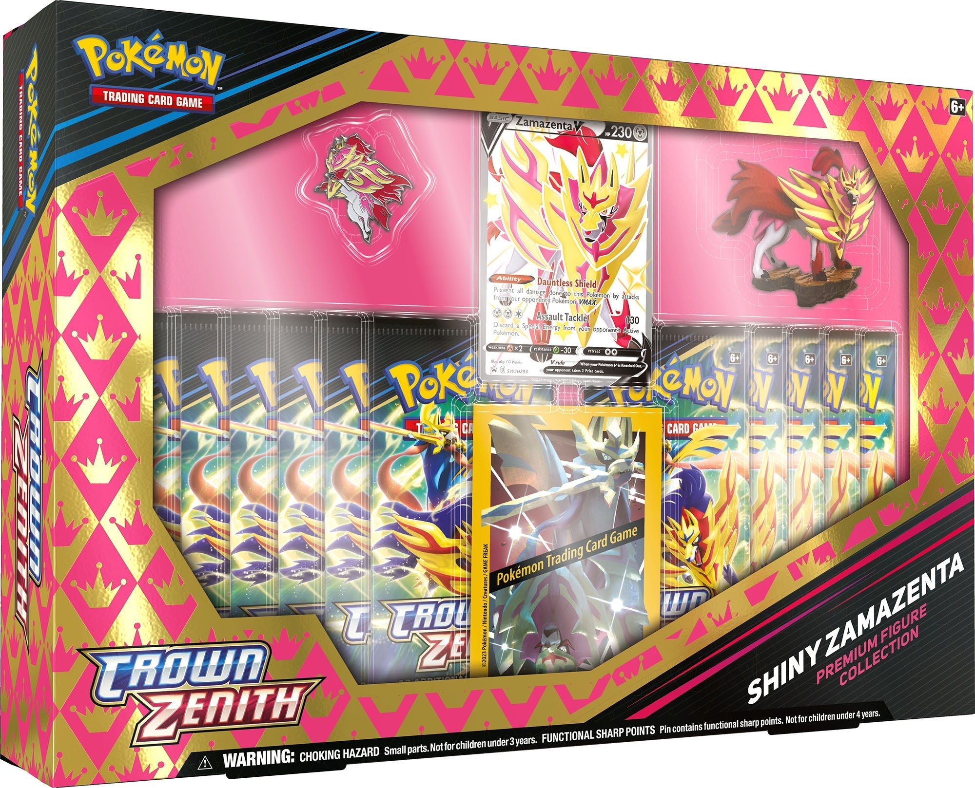 Pokemon TCG - Sword & Shield 12.5 - Crown Zenith - Premium Figure Collection - Shiny Zamazenta
